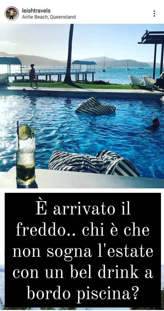 Spirito Italiano colpo d'occhio foto Sandra Panerai su Instagram