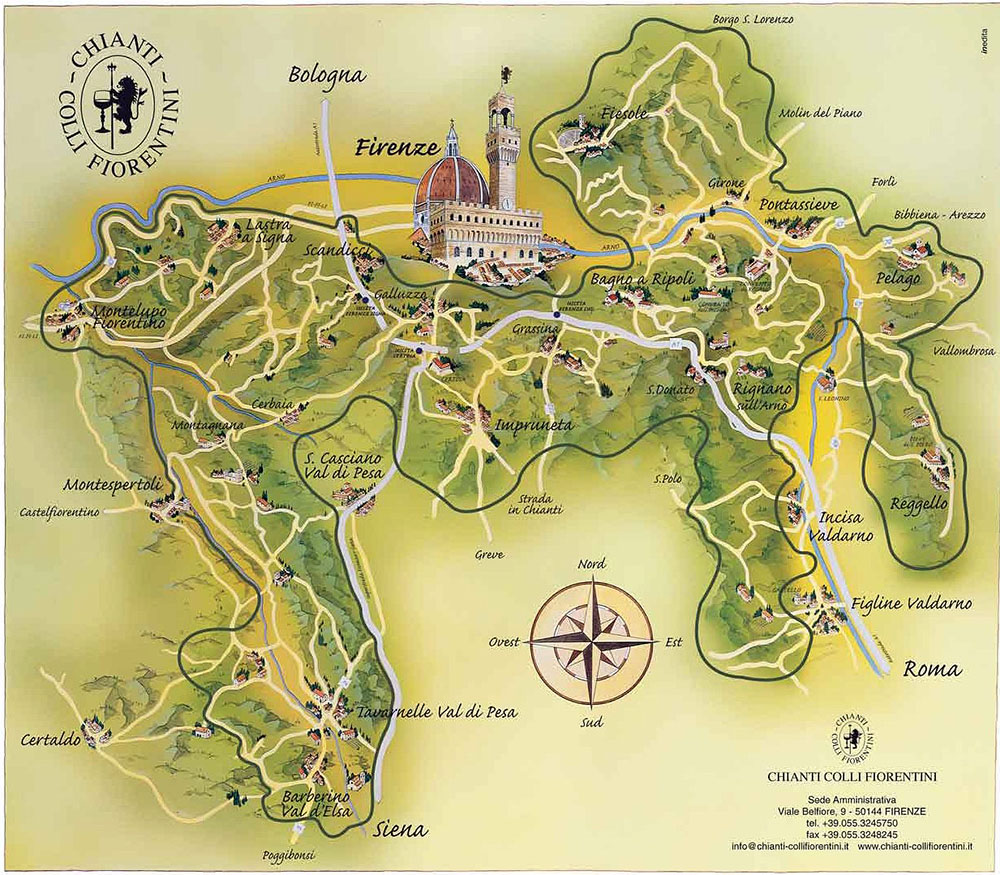 Spirito Italiano chianti colli fiorentini degustazione pavoniere cascine