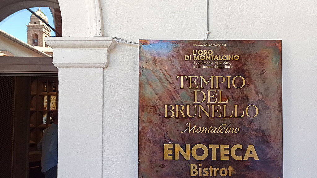 Spirito Italiano tempio brunello montalcino
