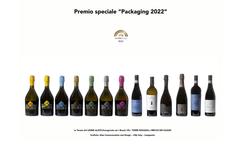 Spirito Italiano premio vinitaly packaging 2022 pellegrino