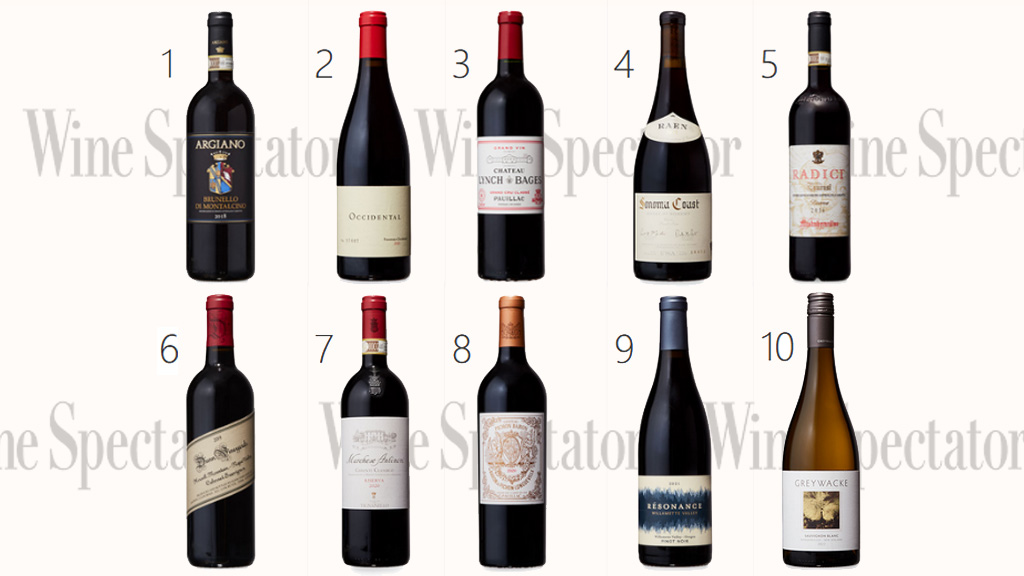Spirito Italiano top wine spectator 2023 miglior vino mondo