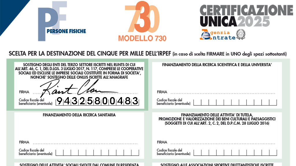 Spirito Italiano 5x1000,cinque,mille 5x1000 cinque per mille