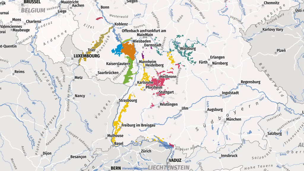 Spirito Italiano eiswein,germania,icewine Germanaia aree vitivinicole - DWI