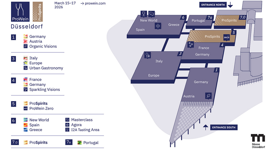 Spirito Italiano prowein,prospirits Prowein 2026 map