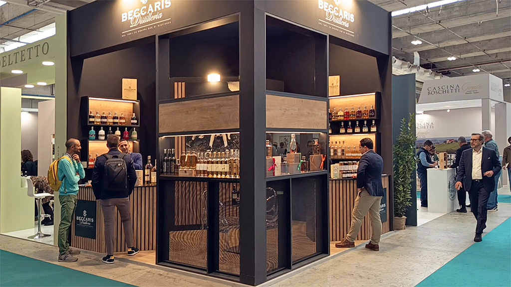 Spirito Italiano beccaris,spirits,grappa Stand Beccaris a Vinitaly 2026