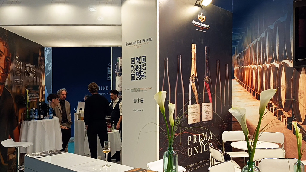 Spirito Italiano spirits,da ponte,grappa,prosecco Stand Distilleria Andrea Da Ponte a Vinitaly